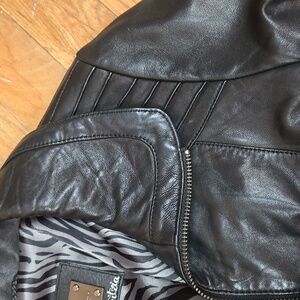 Mackage for Aritzia Black Leather Jacket